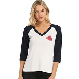 Original League Collegiate Outfitters Tee Baseball Rookie American University AU